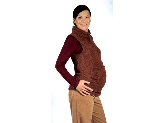 Příjemně hřejivá těhotenská vesta Rialto.