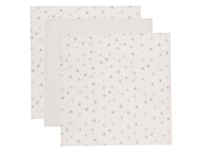 Mušelínová plienka 70x70 cm set 3ks Tiny Sheep krémová s potlačou ovečiek