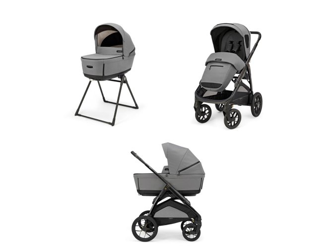 Odľahčený kombinovaný kočík do terénu APTICA XT Canyon Grey 2025 s adaptívnym odpružením, vaničkou s 5-timi okienkami a novým o ​​1,5 kg ľahším podvozkom s veľkými kolesami.