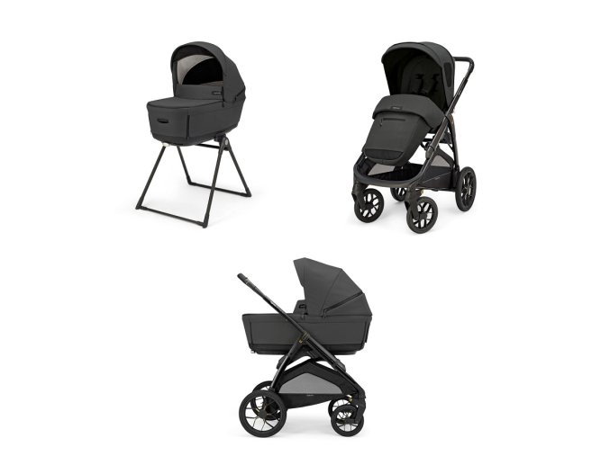 Odľahčený kombinovaný kočík do terénu APTICA XT Magnet Grey 2025 s adaptívnym odpružením, vaničkou s 5-timi okienkami a novým o ​​1,5 kg ľahším podvozkom s veľkými kolesami.