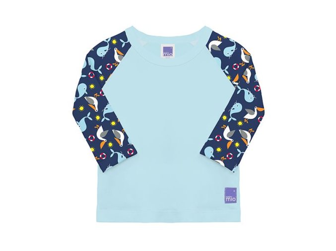 kúpacie tričko s rukávom UV50+ veľkosť 12-15kg swim rash top nautical