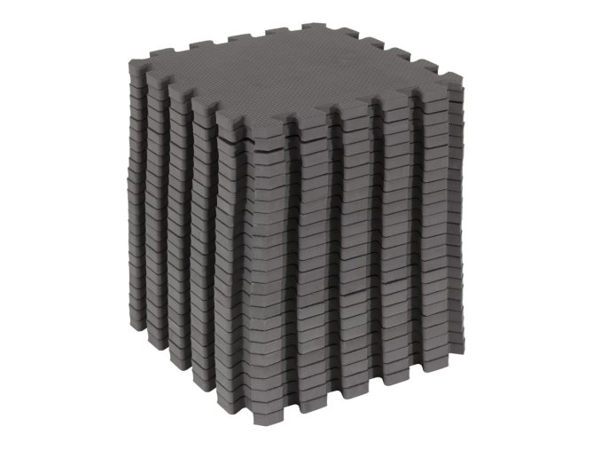 Detský penový hrací koberec zo sivých puzzlí 150x150cm