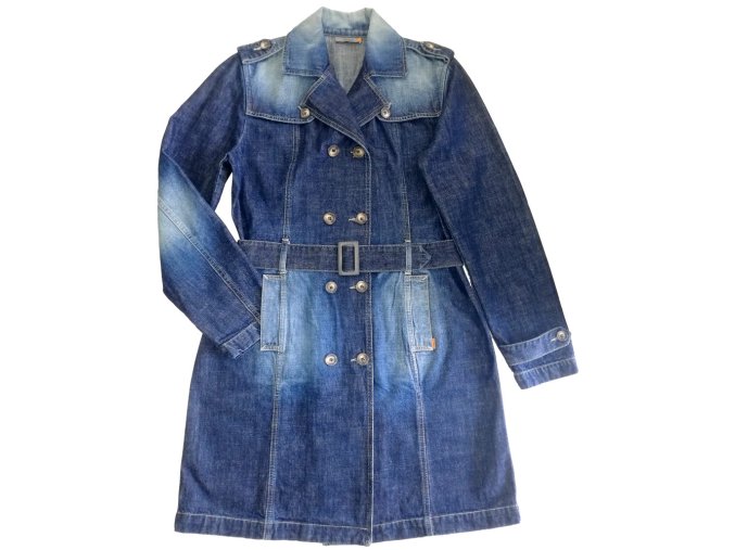 Dámsky džínsový trenčkot Visual velikost L