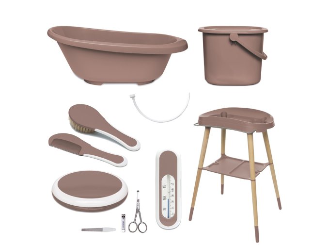 Kúpacia sada Bébé-jou Sense 7 dielna Mocha Mousse hnědá