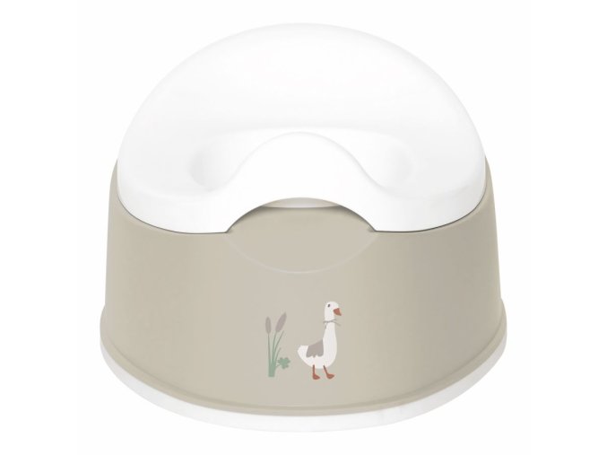 Nočník Bébé-Jou Grow Soft Spring, béžová, taupe, husičky