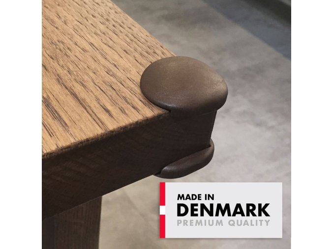 BabyDan chrániče rohov 8 ks Corner Guard brown, BIO