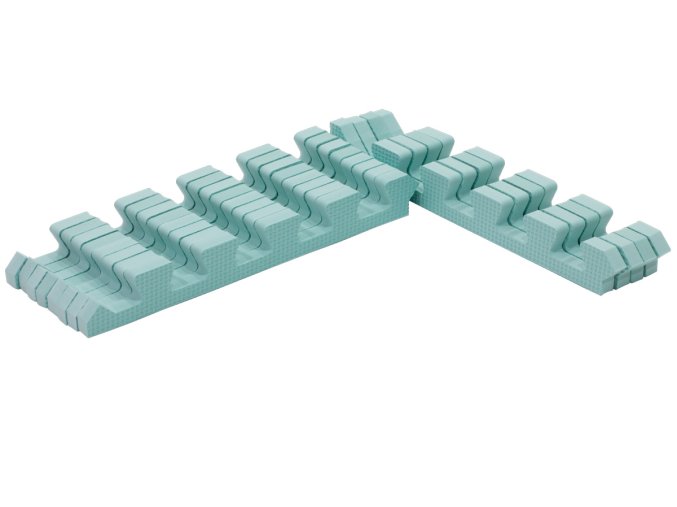 Sada zelených okrajov pre hrací koberec z penových puzzlí 90x90cm