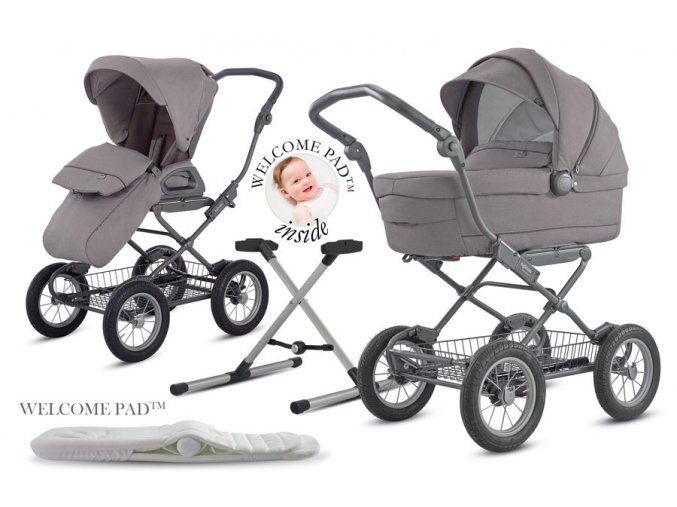 SOFIA DUO ERGO SDG Sofia Duo, inovatívny, dokonale vybavený kombinovaný kočík pozostáva zo športovej sedačky, hlbokej vaničky na podvozku Comfort Bike.