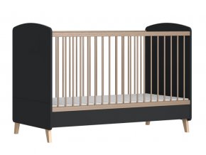 Dětská postýlka COLETTE antracit 140x70 cot junior Variabilná postieľka Faktum Colette Antracit 70 × 140 cm Prestaviteľná na posteľ JUNIOR