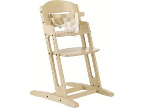 Drevená jedálenská stolička Babydan Danchair White Wash