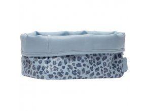 Textilní košík na potřeby pro miminko Bébé-Jou Leopard Blue