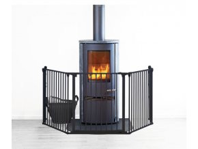 Priestorová zábrana Flex XL Čierna 90 - 270 cm