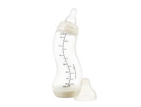 Dojčenská S-fľaška Difrax, Antikolik, krémová, 250ml
