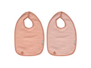 Podbradníčky Bébé-Jou Pure Cotton Pink 2ks