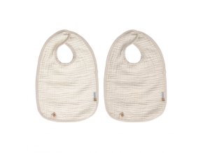 Podbradníčky  Bébé-Jou Pure Cotton Sand 2ks