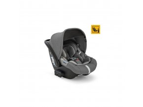 AV51P0CSG Inglesina Darwin I-Size 0+ 2022 Chelsea Grey Ergonomická autosedačka s dostatkom priestoru, schválená podľa ECE R129 i-Size až do 75 cm. Test 5/2019 ADAC 2,0 DOB