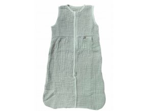 Spací pytel Bébé-Jou Fabulous Pure Cotton Green 70 cm bavlnený mušelín zelený