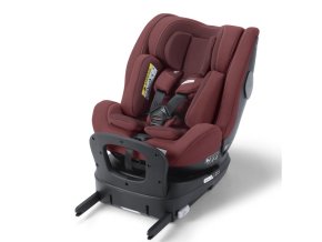 Červená otočná (360 °) detská autosedačka od narodenia až do 7 rokov Recaro salia 125 Iron Red