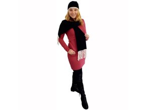 29748 Šál Socco a čiapka Capino čierna 3005