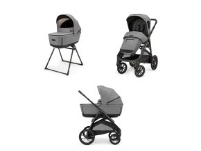 Odľahčený kombinovaný kočík do terénu APTICA XT Canyon Grey 2025 s adaptívnym odpružením, vaničkou s 5-timi okienkami a novým o ​​1,5 kg ľahším podvozkom s veľkými kolesami.