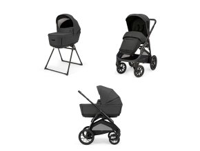 Odľahčený kombinovaný kočík do terénu APTICA XT Magnet Grey 2025 s adaptívnym odpružením, vaničkou s 5-timi okienkami a novým o ​​1,5 kg ľahším podvozkom s veľkými kolesami.