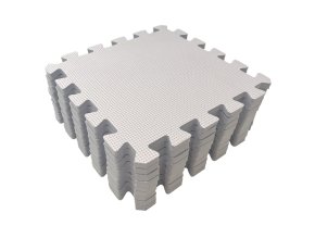 Hracia podložka puzzle Silver 90x90 cm