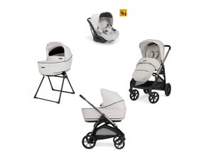KA61S0OPI Kočík Inglesina Aptica Darwin 4v1 2025 Opal Ivory s 5 okienkami autosedačkou s testom Adac , welcome pad a stand upom