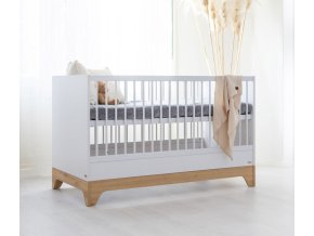 Variabilná detská postieľka Faktum Lumina White 140x70 lifestyle