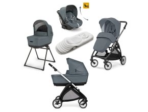 AAE52S0UNG Kočík Inglesina Electa Darwin Recline 2025 Union Grey, s polohovacou autosedačkou, welcome pad, stand upom, ľahký kočík