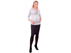 Příjemné těhotenské tričko z viskózového materiálu s tříčtvrtečním rukávem