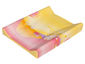 Prebaľovacia podložka dvojstranná 66x50 Pink Puppy ružovo žltá v akcii