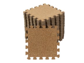 Hracia podložka z korkových puzzlí 180 x 120 cm