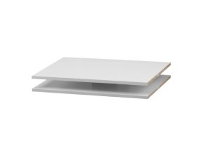 Poličky 2 ks k trojdielnej skrini Faktum Colette White Wardrobe XL