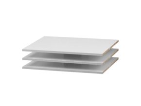 Poličky 3 ks k dvojdielnej skrini Faktum Mia White