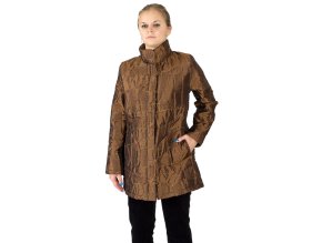 Ľahšia dámska zimná bunda medene hnedej farby, Rialto.
