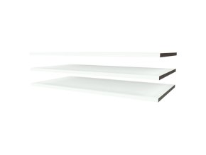 Poličky 3 ks k trojdielnej, dvojdielnej skrini Sienna White