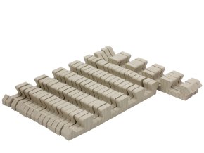 Sada béžových okrajov na penové puzzle 120x180cm