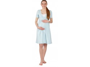 Tehotenská nočná košeľa na dojčenie Rialto Gloyl Svetlo Modra 0252 (Dámská veľkosť 36)
