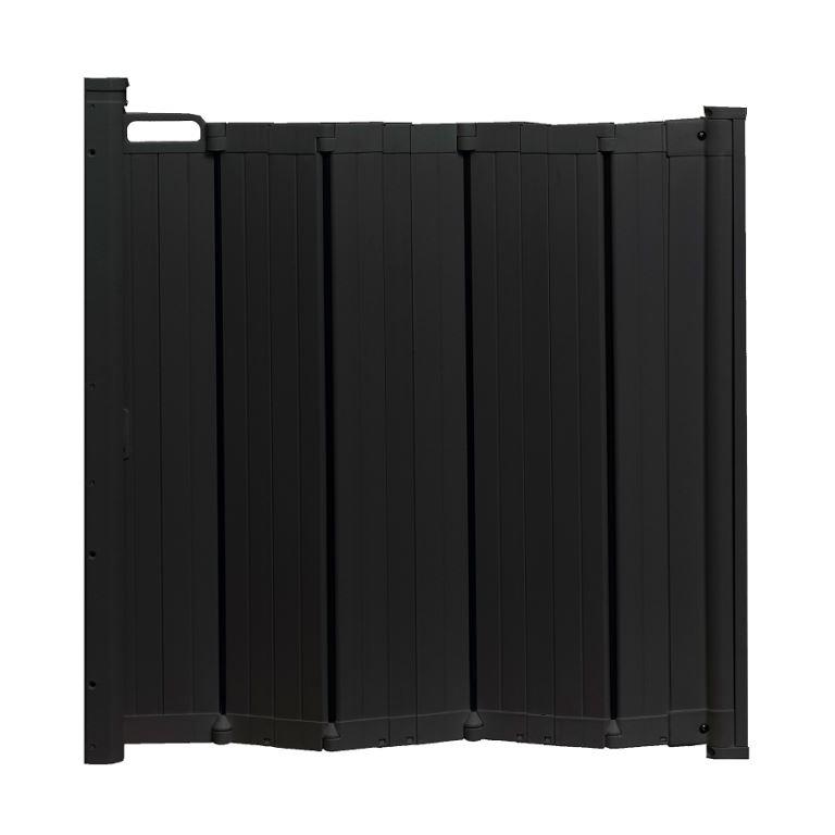 Zábrana Babydan Guard Me Black lamelová 55 - 89 cm samoskladacia