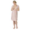 Tehotenská a dojčiaca nočná košeľa Rialto Gochett pruhovaná 0267