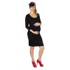 Tehotenské šaty Rialto Lunna čierne 0156