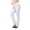 Tehotenské nohavice Rialto Steiny biela s prúžkom 3956
