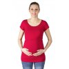Dojčiace a tehotenské tričko Rialto Denisa, červené 0441