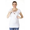 Dojčiace a tehotenské tričko Rialto Denisa, biela 0312