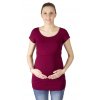 Dojčiace a tehotenské tričko Rialto Denisa, bordó 0520