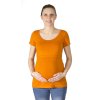 Dojčiace a tehotenské tričko z modalu Rialto Delies, oranžová 0639