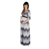 Tehotenské a dojčiace šaty Rialto Lonffaux Sivo-Béžové 0605