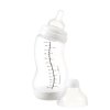 Dojčenská S-fľaška Difrax, široká, Antikoliková, biela - 310 ml