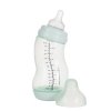 Dojčenská S-fľaška Difrax, široká, Antikoliková, mentolová - 310 ml