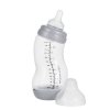 Dojčenská S-fľaška Difrax, široká, Antikoliková, strieborná - 310 ml